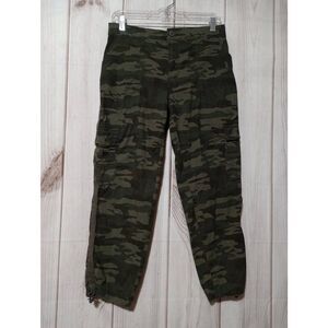 Social Standards Pants Ladies Medium Camouflage Joggers‎ Cargo Pockets